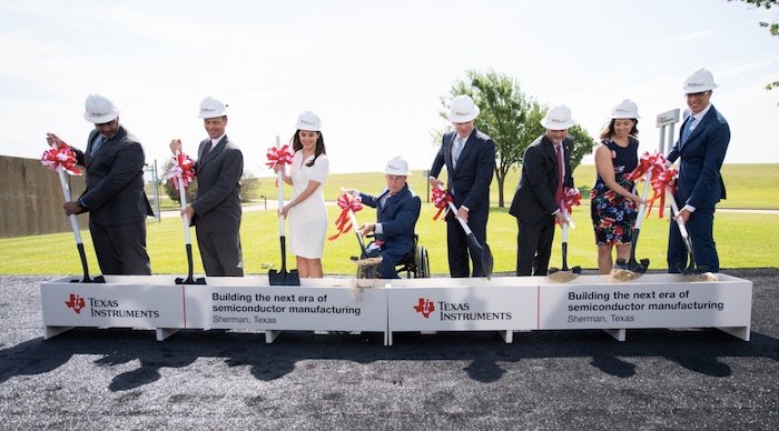 TI leaders break ground