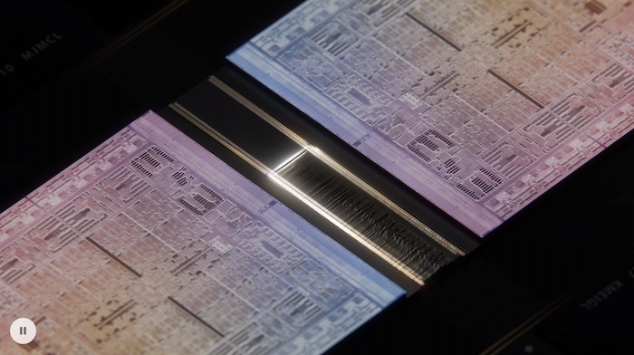 Apple’s M1 Ultra fuses two M1 Max dies together through a silicon interposer.