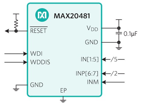 Figure 3. MAX20481 Automotive Power Monitor IC