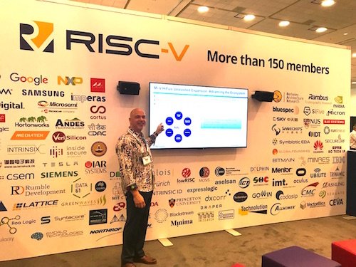 Ted Marena presenting for the RISC-V foundation