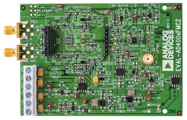 The AD4000-AD4003, and AD4020 family evaluation board. 