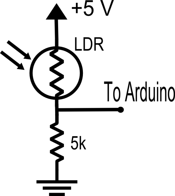 LDR Voltage Divider Circuit