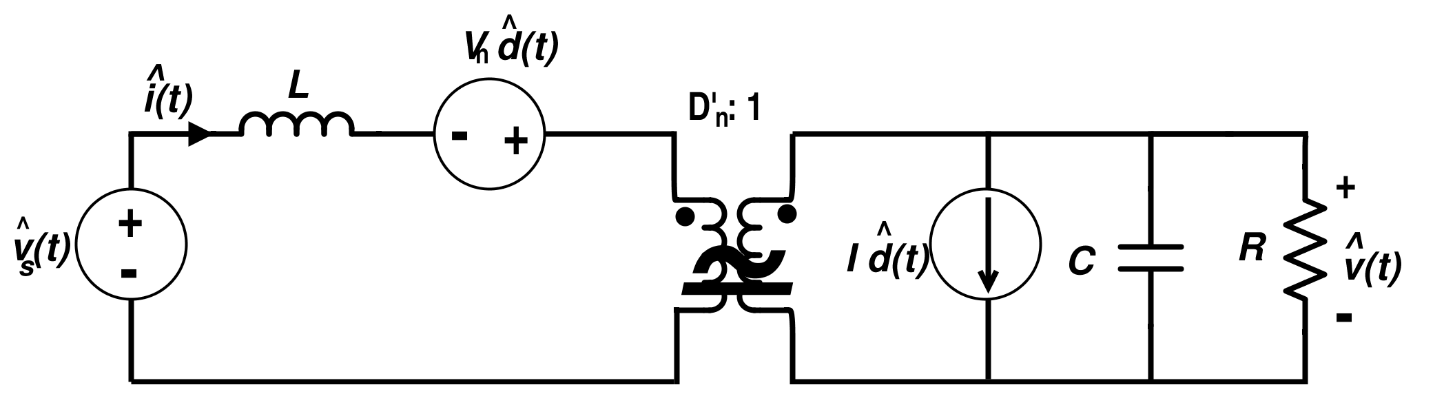 Linear Circuit Model for Boost Converter