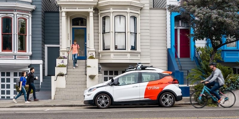 A GM/Cruise autonomous Chevy Bolt 