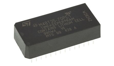 M48T35-70PC1,Real Time Clocks,IC RTC CLK/CALENDAR PAR 28DIP