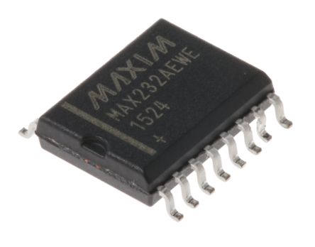 MAX232AEWE+,Drivers, Receivers, and Transceivers,