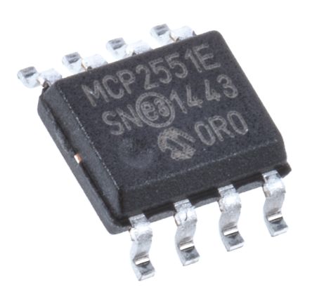 MCP2551-E/SN,Interface Controllers,IC TRANSCEIVER HALF 1/1 8SOIC