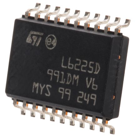 L6225D,Motion Motor Controllers,IC MTR DRVR BIPOLAR 8-52V 20SOIC