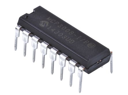 MCP3008-I/P,AD Converters (ADC),IC ADC 10BIT SAR 16DIP