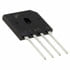 GBU4B,Rectifiers, Bridge,Diode Rectifier Bridge Single 100V 4A 4-Pin Case GBU