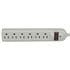 51W1-10204,Surge Protectors,6 Outlet Power Strip with Surge Suppressor 4 Foot Cord