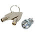 S126-2,Keylock,Round SPST Keylock Switch