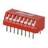 76PSB08T,DIP,DIP Switch SPST 8 Position 150mA 30VDC