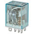 LB2-24D-S-R,General Purpose,Electromechanical Relay DPDT 12A 24 Volt 650 Ohm Plug-In