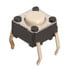 B3F-1000,Tactile,Tactile Switch Normally Open OFF-(ON) SPST Flat Plunger PC Pins 50mA 24VDC 0.98n Through Hole