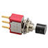 T80-P,Pushbutton,Mini Pushbutton Switch Momentary SPDT 1A 125VAC 28VDC Black Cap