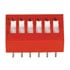 206-6,DIP,DIP Switch 6-Position Standard Raised Slide SPST 12-Pin