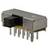 EG4208,Slide,Slide Switch 4PDT ON-ON 200mA 30VDC Through Hole Right Angle