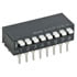 ADP08,DIP,DIP Switch SPST 8 Position Raised Piano Actuator Right Angle 24VDC 100mA DIP-16