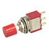 A101-RD,Pushbutton,Pushbutton Switch ON-(ON) SPDT Round Plunger 3A 120 VAC 28 VDC 0.4VA Solder Lug Panel Mount