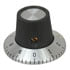 RN-113A-R,Metal/Aluminum,Knob 1/4" Shaft 29mm RN-113A Black/Aluminum Number Dial