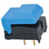 107-DPS-01-4,Pushbutton,SPDT ON-(OFF), OFF-(ON) Panel Mount Blue Pushbutton Switch