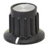 G/S(CP-Z1-M-S)-R,Plastic,Knob 1/4" Shaft Skirted with Marker