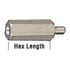 4534-632-A,Spacers & Standoffs,0.250" Hex Male/Female Standoff 6-32 Thread 1/2" Length Aluminum