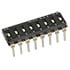 DK-08-R,DIP,DIP Switch 8-Position Slide Flush SPST PC Pins 2.54mm Through Hole