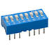 76SB08ST-JVP,DIP,DIP Switch Standard Raised Rocker 16-Pin SPST 30VDC 150mA