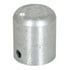 K5-1/4S,Metal/Aluminum,Round Metal Knob for 0.25" Shaft Silver 0.5"x.56" with Set Screw