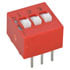 206-3,DIP,DIP Switch 3 Position Standard Raised Slide SPST 6 Pin