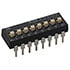 210-8,DIP,Low-Profile DIP Switch Slide Raised 8 Position SPST