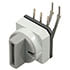 PT65 502L508,DIP,Rotary DIP Switch BCD Compliment 10-Position THM Right Angle Side Slot 24VDC 150mA