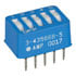 3-435668-5,DIP,5 Position Flush Rocker DIP Switch On-Off SPST PC Pins 2.54mm Through Hole