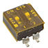 635-2SMD,DIP,2-Position DIP Switch SPST Flush Slide Standard 150mA 24VDC SMD