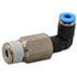 QSLL-1/4-4,Pneumatic & Hydraulic Fittings,Elbow Threaded Adaptor to R 1/4 Male to Push In 4 mm QS Series 14 bar