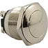 R1500A,Pushbutton,Flat Round Metal SPST Momentary Pushbutton Switch OFF-(ON) 24V 1A Anti-Vandal