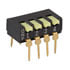 DPS804,DIP,DIP Switch 4 Position Low Profile Piano Style Lever Up