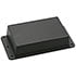 WM021I,BK,Plastic,Black Surface Mount Enclosure Two-Piece Flanged