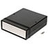 1598CBK,Plastic,ABS Plastic Box with Aluminum End Panel Black Split Sides 7x6x2 Inch