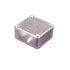 1550Q,Metal,Diecast Aluminum Standard Enclosure Rounded Rectangle Clear Anodized 60x55x26mm