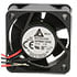 EFB0412HD,1.60" (40mm),12 Volt DC 40x40x20mm Brushless Tubeaxial Fan 8.5 CFM