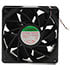 EFE0381B1-Q000-F99,5.51" (140mm),Tubeaxial Fan 140x140x38mm 12 Volt DC Brushless 138 CFM Three 4 Inch Wires with JST Connector