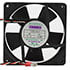 E1225E12B-1+3,4.68" (120mm),Tubeaxial Fan 120x120x25mm 12VDC Brushless Ball Bearing (3) 12" Wires (speed sensor) 93 CFM