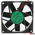 AD0805MX-D71(N75),3.15" (80mm),Tubeaxial Fan 80x80x15mm 5VDC Brushless 12" Wires 22 CFM