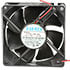 3110KL-04W-B20,3.15" (80mm),12VDC 80x80x25 Ball Bearing Fan 12 Inch Leads