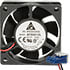 AFB0612L,2.36" (60mm),12VDC 60x60x25 Ball Bearing Fan 12 Inch Leads 14 CFM