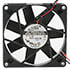 AD0812MB-D71,3.15" (80mm),Tubeaxial Fan 80x80x15mm 12VDC Brushless 12" Wires 22 CFM