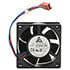 AFB0612M-F00,2.36" (60mm),Tubeaxial Fan 60 x 60 x 25 mm 12V Brushless 5" Wires w/ conn. 14.8 CFM